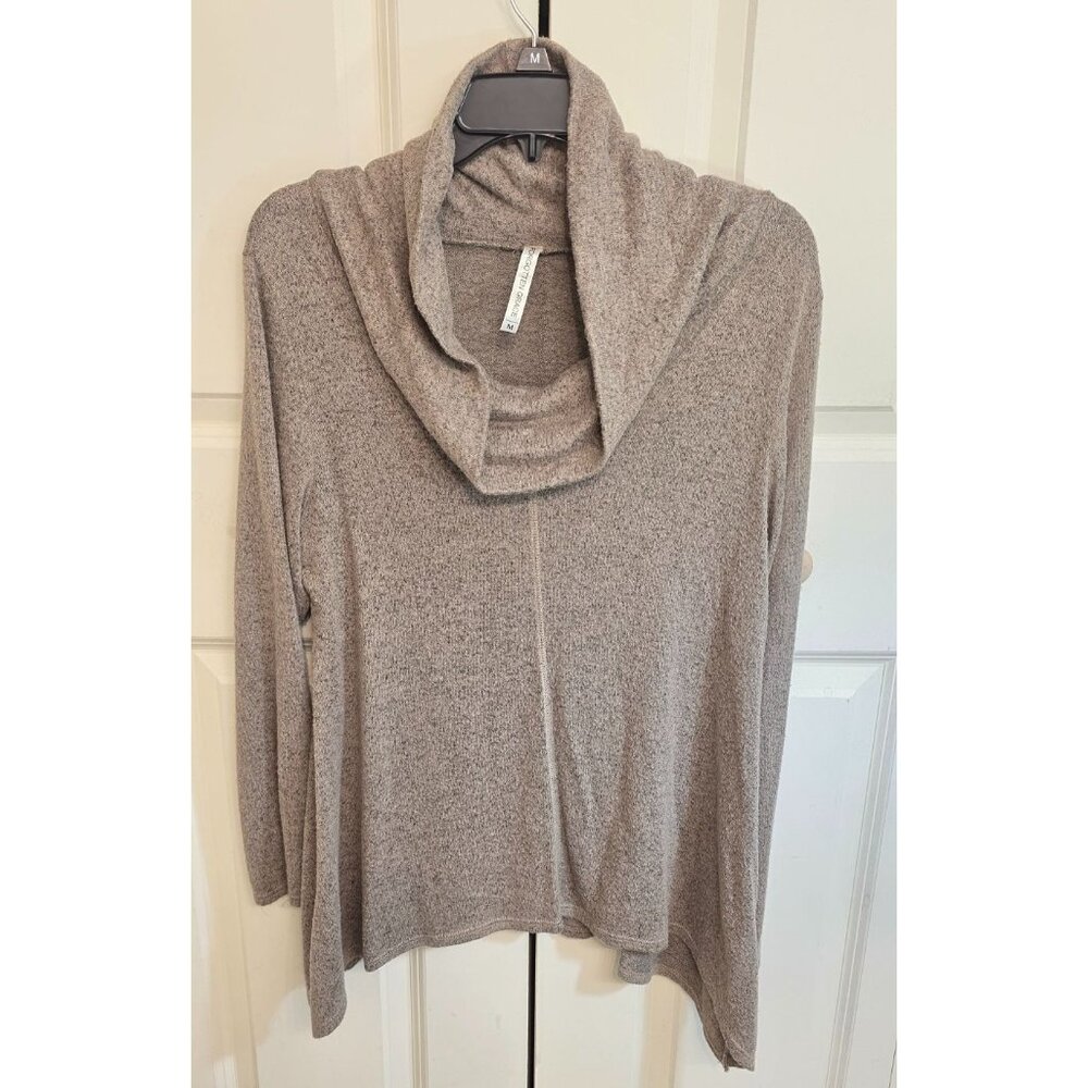 Forgotten Grace Women’s M‎ Cowl Neck Asymmetrical Tunic Top Long Sleeve
